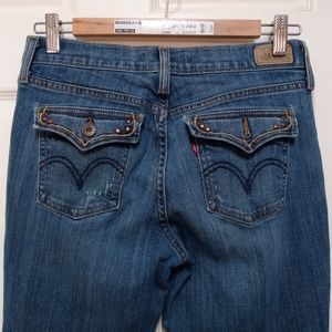 Levi's 515 Boot Cut Blue Jeans Size 4 Short